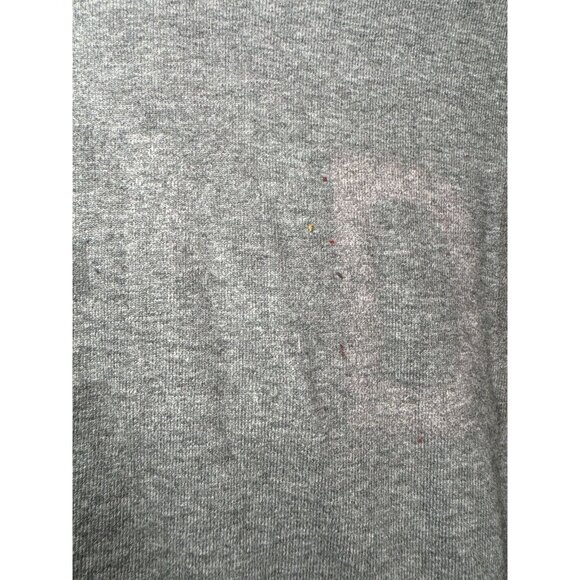 FENDI Logo Letter Gray Hoodie Sweatshirt Size Small - Picture 3 of 8